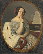 Henri-Pierre Picou Portrait of Cephise Picou, sister of the artist oil